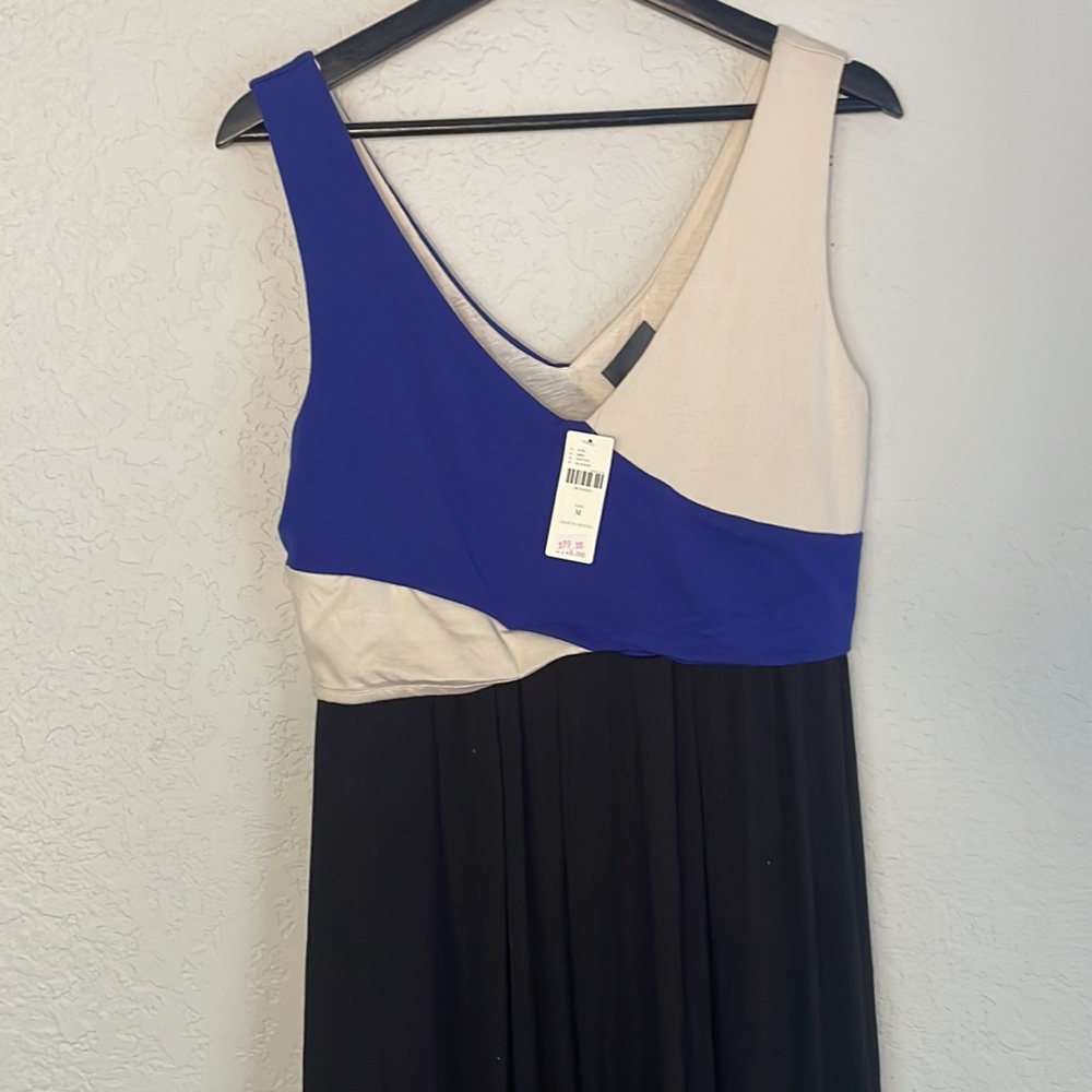 NWT Anthropologie Maeve Elysian Maxi Dress Colorblock - Picture 2 of 4